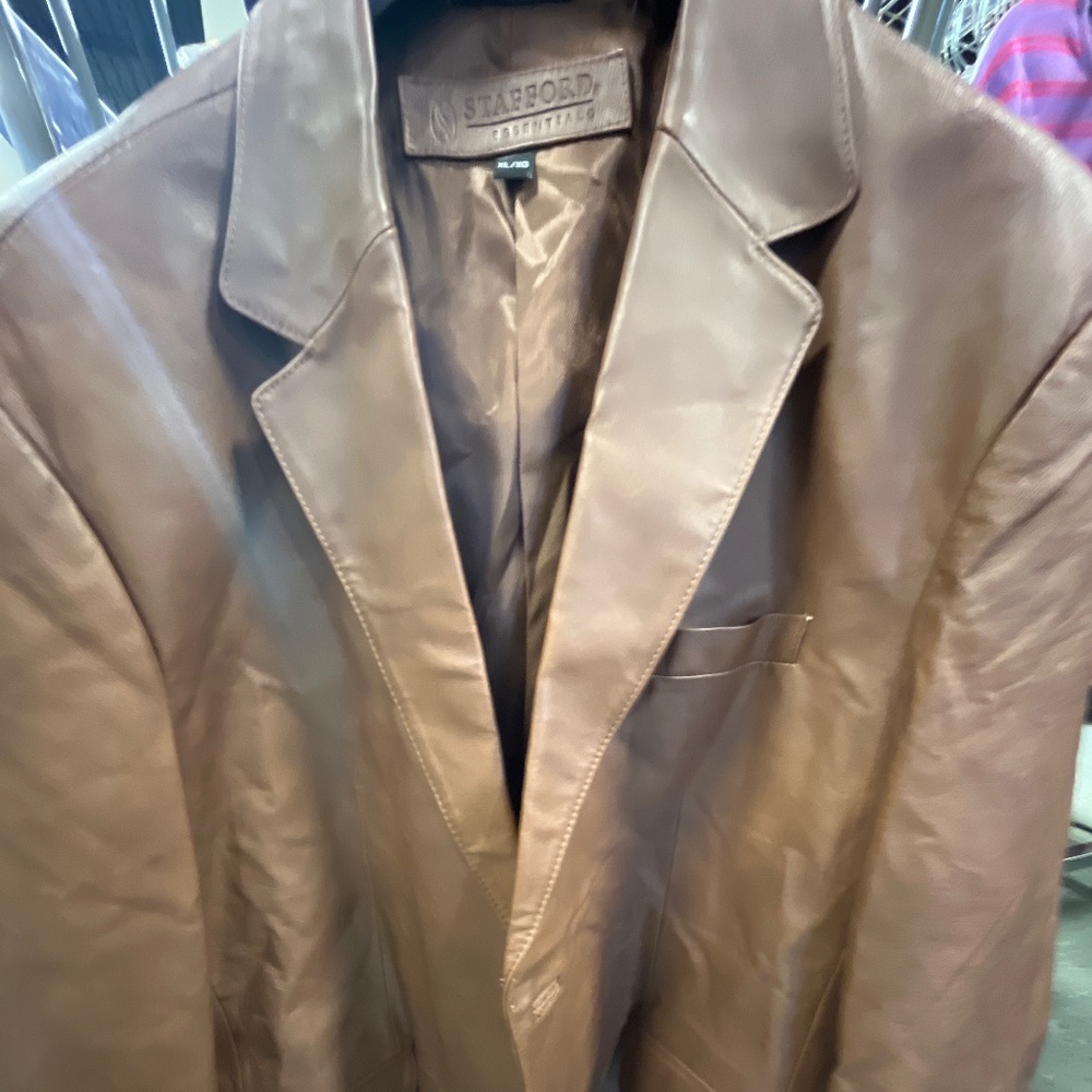 Men’s XL Brown Leather Stafford Jacket